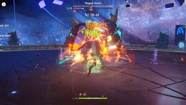 Genshin Impact Spiral Abyss C6 R1 Dehya & C2 Kaeya Melt Team смотреть онлайн