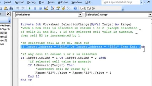 Worksheet Selection Change Event in Excel VBA смотреть онлайн