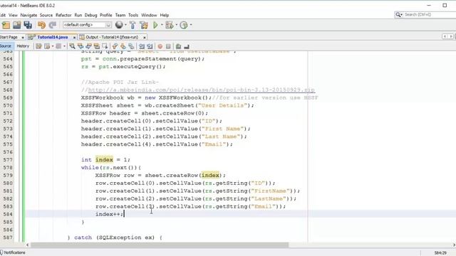 JavaFX 8 Tutorial 51 - Export Database to Excel смотреть онлайн
