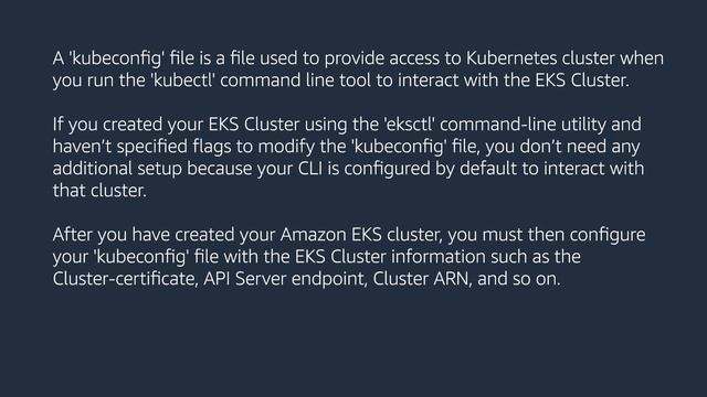 Why can’t I connect to my Amazon EKS cluster? смотреть онлайн