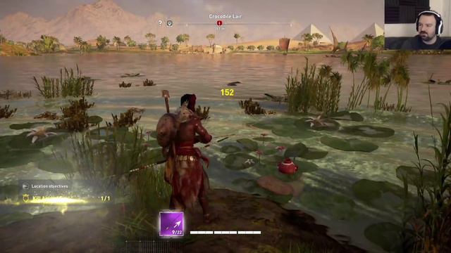 Assassin's Creed Origins playthrough pt17 - Croc Hunt/Storming the Boat смотреть онлайн
