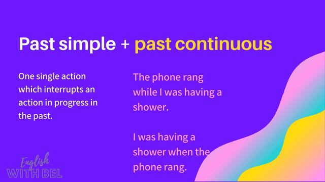 PAST SIMPLE and CONTINUOUS - WHEN and WHILE смотреть онлайн