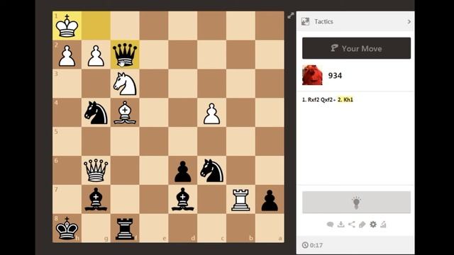 Tactics Trainer Chess.com Session #5 Rating 920-938: Climbing The Ladder (Chess Puzzles) смотреть онлайн