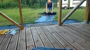 Делаем временные дорожки на даче.