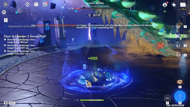 Yae Miko Nahida Aggravate & Furina Pokemons | Spiral Abyss 4.4 | Genshin Impact смотреть онлайн