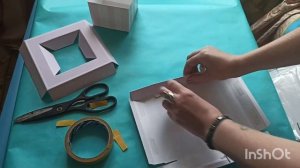 Как собрать коробку  с вазой для букета, сима-ленд. Флористическая ваза коробочка