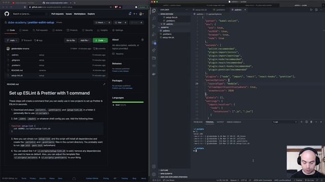 Set Up ESLint & Prettier in Seconds - Highlight errors in your code and automatically format it смотреть онлайн