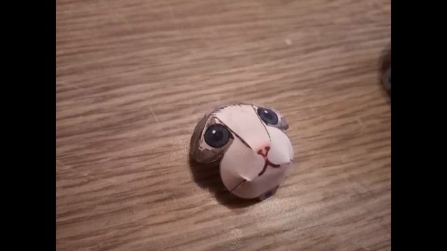 Настольная поделка из бумаги. Кот лежит. смотреть онлайн