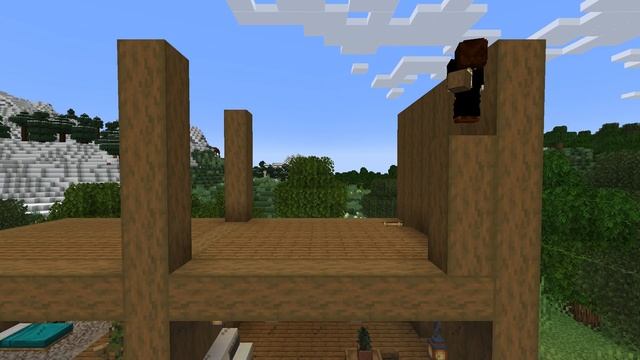 How to build a wooden modern house | Minecraft tutorial смотреть онлайн