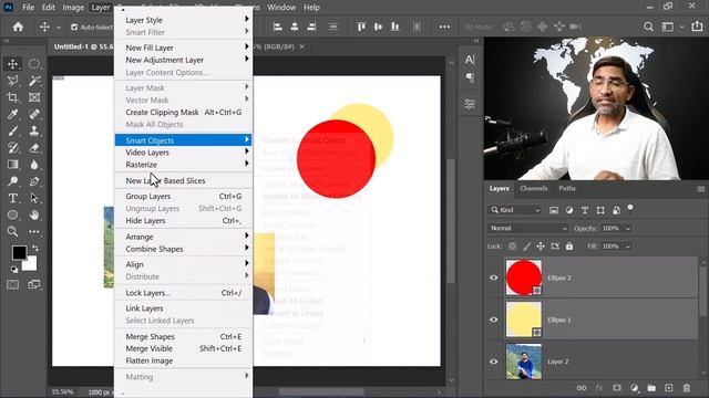 Layer Menu Complete in Photoshop Tutorial Class 58 in Hindi Urdu смотреть онлайн