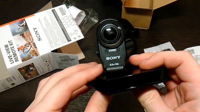 Распаковка Sony HDR-AS200VR - экшн-камера с пультом ДУ смотреть онлайн