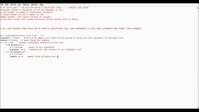 PYTHON - ISALPHA AND ISNUM FUNCTIONS смотреть онлайн