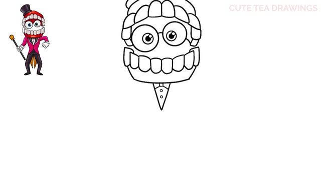 How To Draw Caine from The Amazing Digital Circus | Cute Easy Drawing Tutorial смотреть онлайн