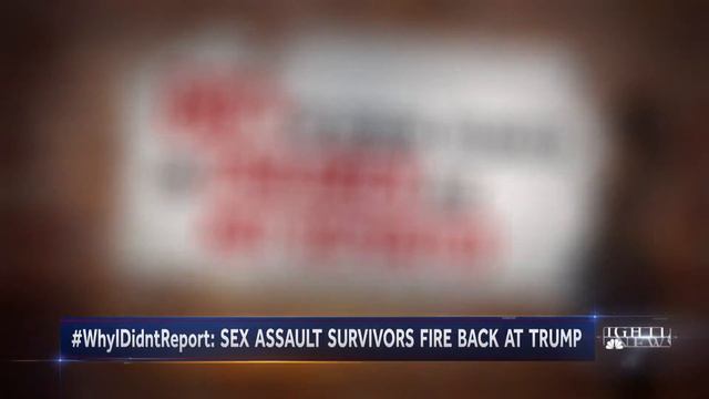 Sexual Assault Survivors Respond To President Donald Trump With #WhyIDidntReport | NBC Nightly News смотреть онлайн