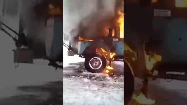 Кран сгорел Crane Burned