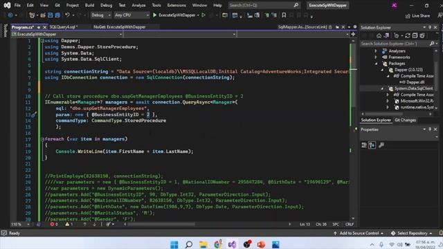 Como ejecutar store procedures con Dapper y .NET 6 смотреть онлайн