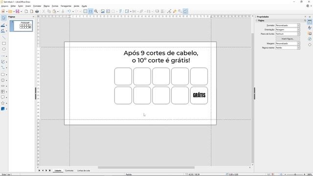 Como fazer um CARTÃO FIDELIDADE no LIBREOFFICE DRAW | criaNdo смотреть онлайн
