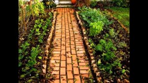 Садовые дорожки из кирпичей