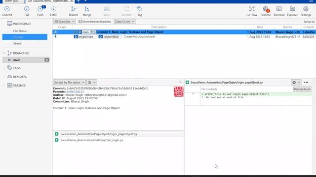 27) Source Tree Git Commit, push , pull from GITHUB смотреть онлайн