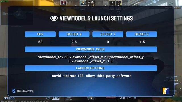ZywOo - CS2 SETTINGS 2024 | SENSITIVITY, CROSSHAIR, VIDEO SETTINGS, VIEWMODEL & EQUIPMENT