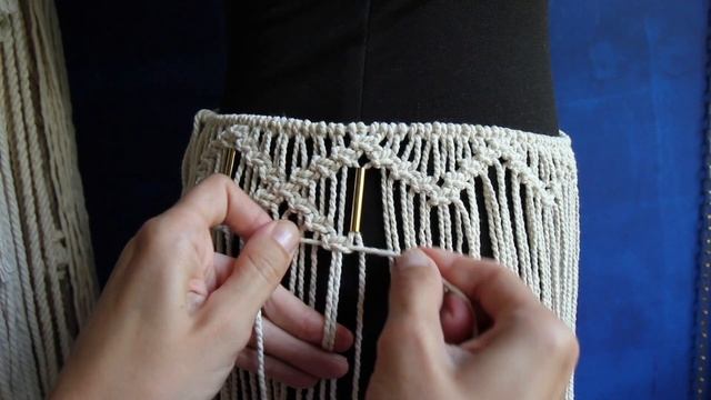 DIY: Tutorial Macrame Boho Skirt смотреть онлайн