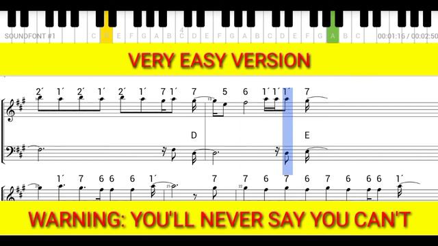 DANCE MONKEY TONES AND I VERY EASY VERSION - PIANO TUTORIAL - BNB смотреть онлайн