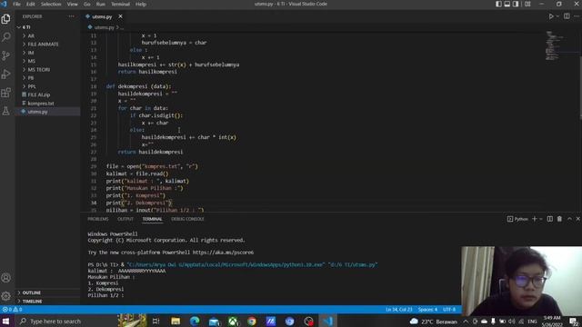 Cara Compress Data Menggunakan Metode Run-Length Encoding смотреть онлайн