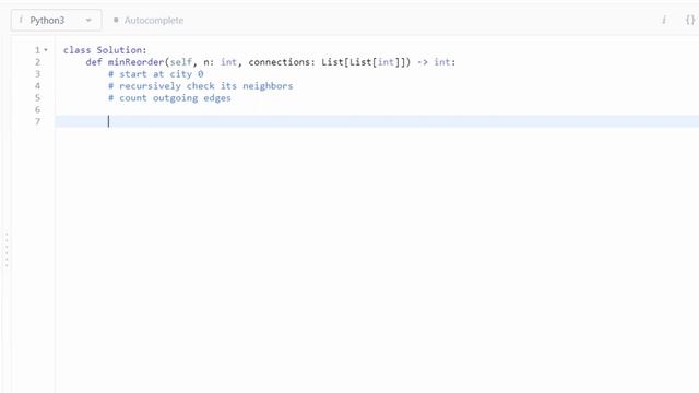 Leetcode 1466 - REORDER ROUTES TO MAKE ALL PATHS LEAD TO THE CITY ZERO смотреть онлайн