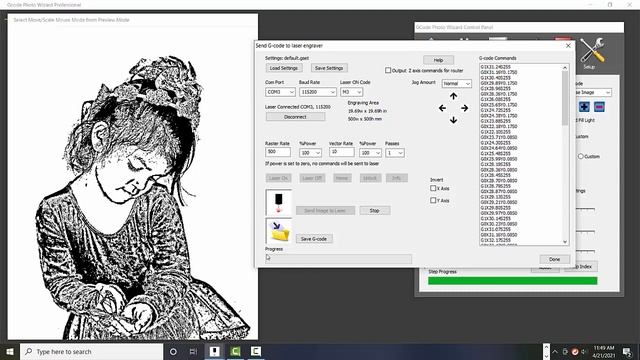 GCode Photo Wizard Interface смотреть онлайн