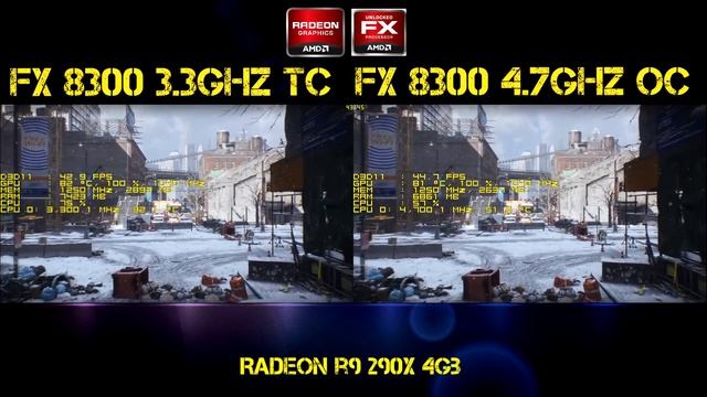 FX 8300 4.7GHz VS FX 8300 3.3GHz | R9 290x