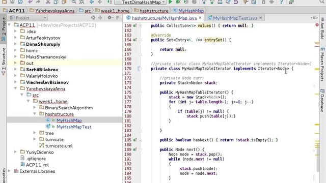 proff acp11 week2 day1 Checking Homework MyHashMap смотреть онлайн