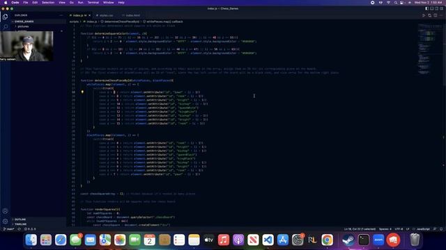 JavaScript, HTML, and CSS: Render chess pieces onto a board смотреть онлайн