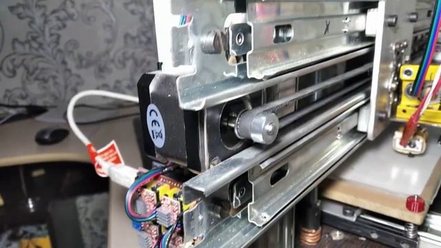 3d принтер своими руками, на мебельных направляющих, CNC Shield, Teacup Firmware, DIY 3d Printer