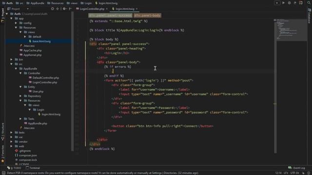 Symfony 3: Authentication (Login page) Tutorial смотреть онлайн