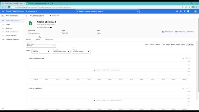 How to create a Google Cloud Service Account to use w Google Sheets API смотреть онлайн