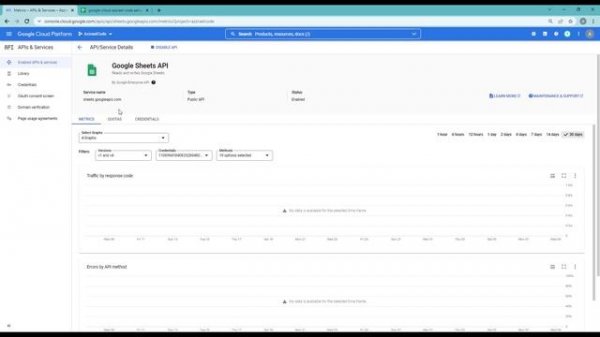 How to create a Google Cloud Service Account to use w Google Sheets API