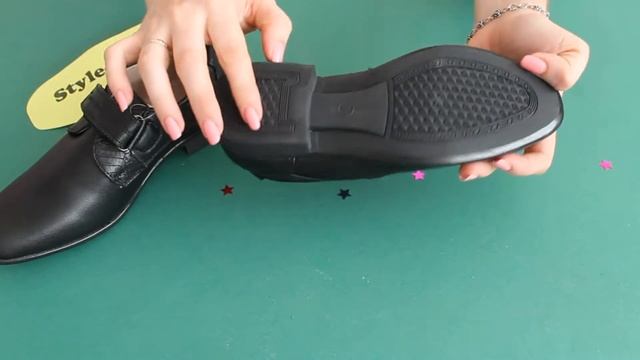 Детские черные школьные туфли на мальчика с липучками тм ТомМ смотреть онлайн