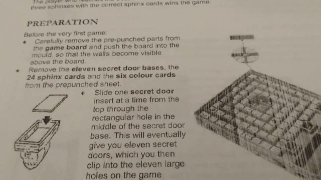Instructions Booklet Review For Ravensburger's Sphinx Game смотреть онлайн