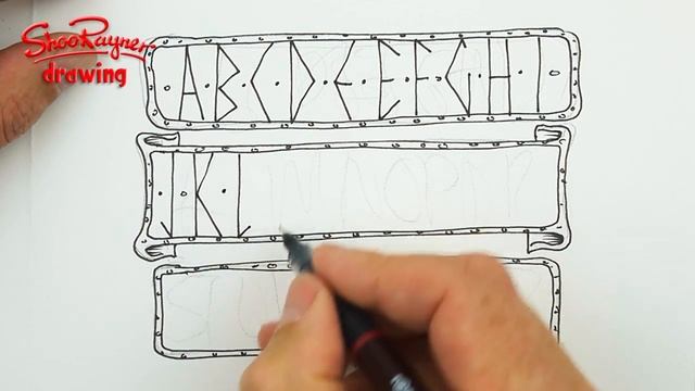 How to draw a Viking Rune Alphabet - Spoken Tutorial смотреть онлайн