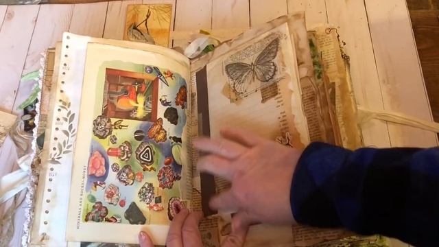 Nature junk journal flip through смотреть онлайн