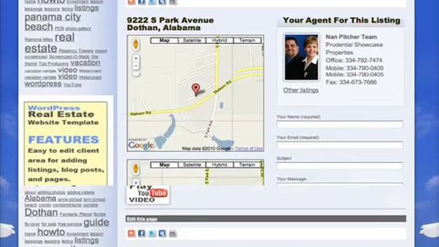 MLS Video Tours WordPress Real Estate Template смотреть онлайн