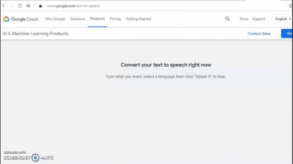 Облачный перевод текста в речь с использованием Cloud Text-to-Speech