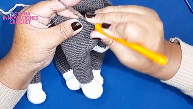 American Bully AMIGURUMI realista PASO A PASO Tutorial # 4 - Patron: Celina innovaciones crochet смотреть онлайн