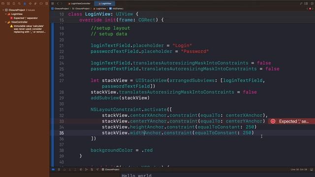 Занятие 7: MVC в Swift. смотреть онлайн