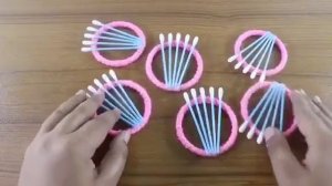 Поделка из ватных палочек