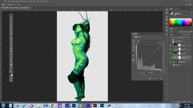 How To Body Paint in #Photoshop #Tutorial смотреть онлайн