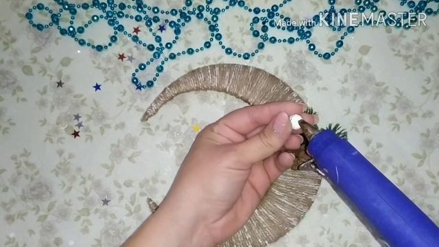 Новогодний полумесяц / поделки подарки на новый год своими руками / новогодние игрушки Hand made DI смотреть онлайн
