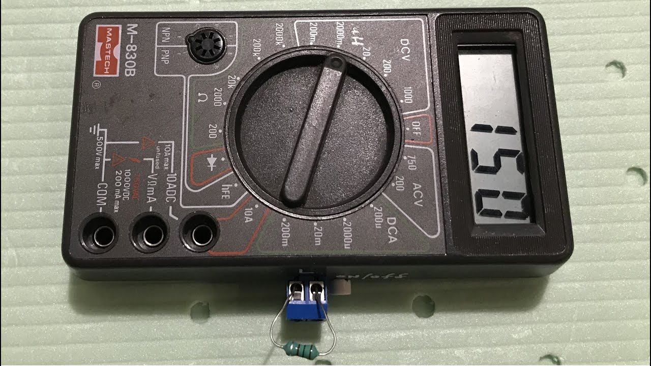 Мультиметр измеряет индуктивность / Multimeter Measures Inductance
