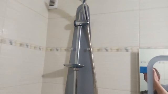 Вешаем душевую стойку без сверления плитки