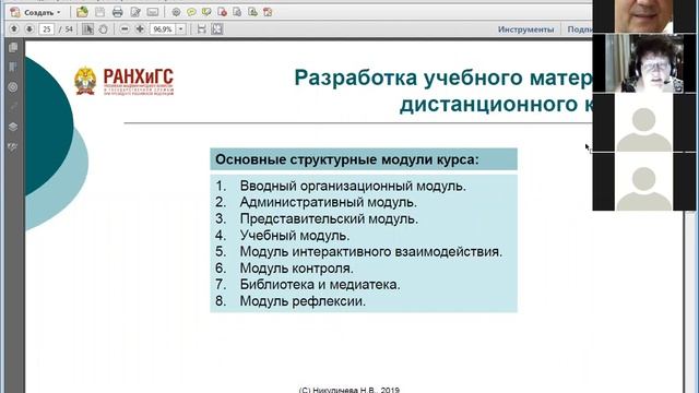 Наталия Никуличева: Разработка и проведение дистанционного курса смотреть онлайн